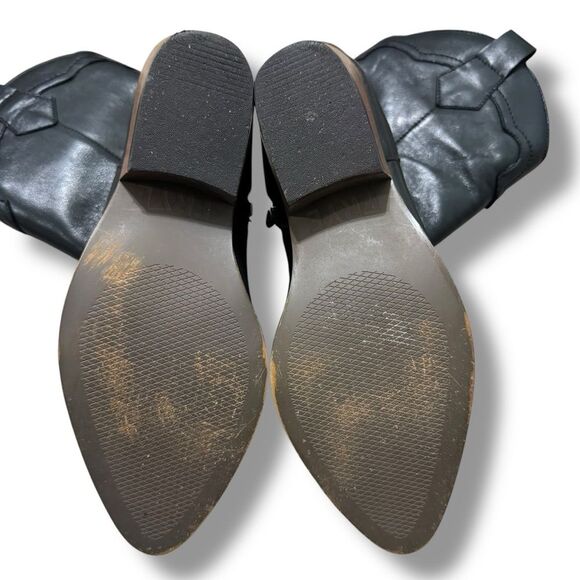 Frye Nataly Western Black Cowgirl Boots Women’s Size 7 Leather - Picture 10 of 10